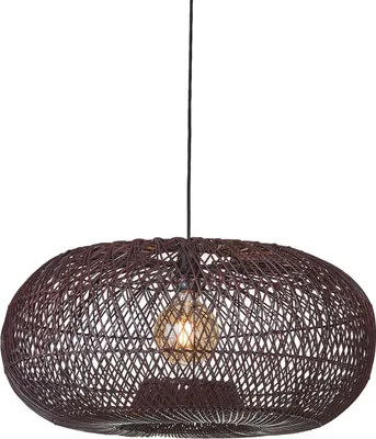 Produktbild von GOOD&MOJO - Hängeleuchte Arizona - Bordeaux - Ø70cm Hängelampe - Esstischlampe - Wohnzimmerlampe - Schlafzimmerlampe - Wohnzimmer