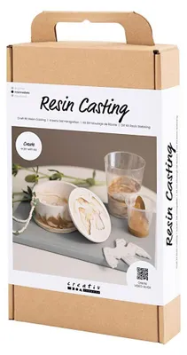 Produktbild von Creativ Company 977736, Bastelset für Kinder, Beige, Weiß