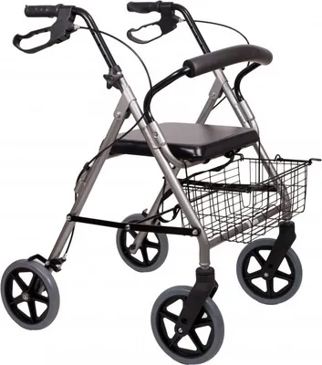 Produktbild von Leichtgewicht Rollator AT51003 mit *Sitz und gepolstertem Rückenbügel*