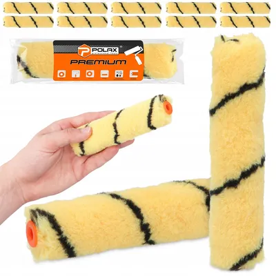 Produktbild von Polax Malroller 15 cm 10 Stück Ersatzrollen für Acrylfarben