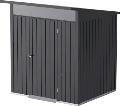 Produktbild von Duramax Metall Gartenhaus 199x197 Geräteschuppen Garten Gerätehaus Flügeltür, H. 229 x B. 199 x T. 197 cm, Metall
