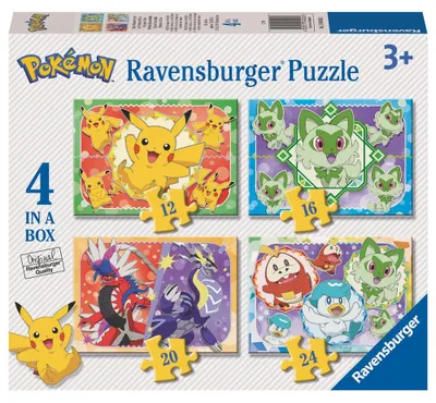 Obrázok produktu pre Sada puzzle Pokémon - 12, 16, 20, 24 dielikov