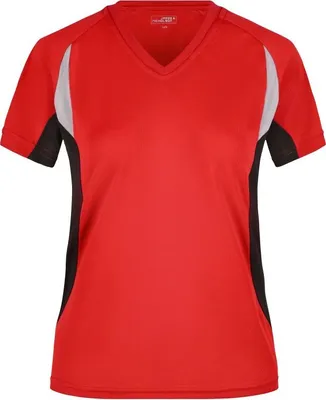 Produktbild von Ladies' Running-T Atmungsaktives Laufshirt red/black, Gr. XL
