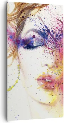 Produktbild von Bild auf Leinwand - Leinwandbild - Frau Abstraktion - 65x120cm - Wand Bild - Wanddeko - Wandbilder - Leinwanddruck - Bilder - Kunstdruck - Wanddekoration - Leinwand bilder - Wandkunst - PA65x120-3849