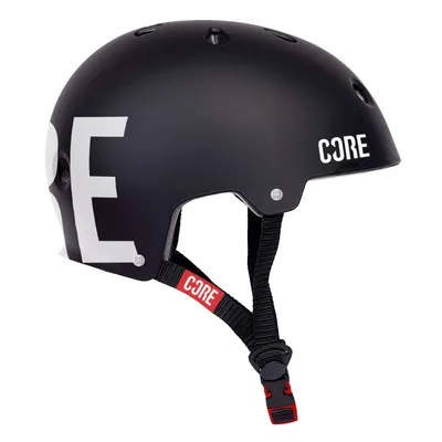 Produktbild von Core Street Helm schwarz/ Logo weiß L/XL (59-61cm)
