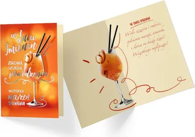 Produktbild von Grußkarte zum Namenstag - Aperol