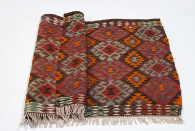 Zdjęcie produktu dla Oryginalny ręcznie wykonany rustykalny kilim / cicim CM CM 125x60