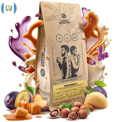 Produktbild von Coffee Broastery - Kaffeebohnen Guatemala Peña Roja Spezialitätenkaffee 400g - Frisch Geröstet - 100% Arabica - Marzipan, Karamell - Ganze Bohnen