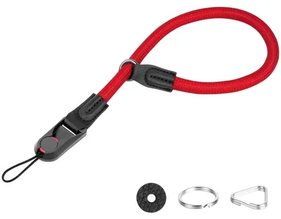Produktbild von Kameragurt Handgelenkschlaufe Schnellverschluss - Verstellbarer Nylonriemen - Schwarz - Für SLR und DSLR