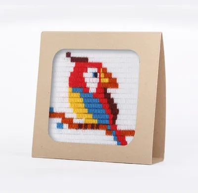 Produktbild von Sozo Stickset Papagei - Needlepoint Kit für Kinder und Erwachsene