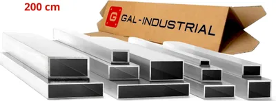 Produktbild von Aluminiumprofil 50x20x2mm 200cm Alu Rechteckrohr Aluminium  +  Zuschnitt nach Maß