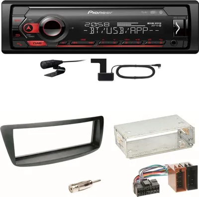 Produktbild von Pioneer MVH-S420DAB DAB+ Bluetooth Einbauset Toyota Aygo Citroen C1 Peugeot 107