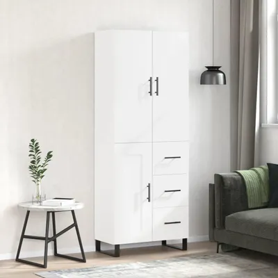 Produktbild von vidaXL Highboard Weiß 69,5x34x180 cm Holzwerkstoff