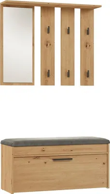 Produktbild von Kleiderschrank PARMA 100x35x180 cm  handwerkliche Eiche