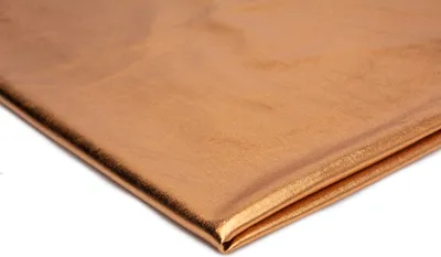 Produktbild von Lame-Stoff, Folienstoff, Stoff mit metallischem Glanz, Kupfer 50x150 cm