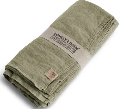Produktbild von Lovely Linen Lovely Tischdecke Leinen avocado 145 x 250 cm