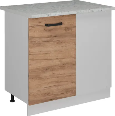 Produktbild von Eckunterschrank Vicco R-Line Goldkraft Eiche 86 cm AP Marmor, Model 52275