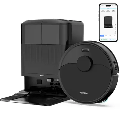 Produktbild von AIRROBO M2 Staubsauger Roboter mit Wischfunktion&Hebemopp, 15KPa Saugkraft, LDS-Navigation, Eckenrein, Selbstentl, All-in-One Dock