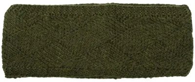 Produktbild von styleBREAKER Damen Strick Stirnband einfarbig mit Rauten Muster, Thermo Fleece Futter, Winter Headband Uni 04026062