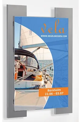 Produktbild von Plakatständer Look A2 silber