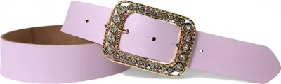 Produktbild von FRONHOFER Damen Ledergürtel 4 cm mit goldener Strass Gürtelschnalle, echt Leder