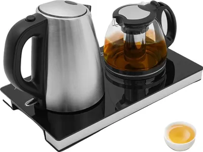 Image de Bouilloire électrique, capacité de 1,8 litre, capacité de 1 litre, puissance de 1800W, contrôle par écran tactile, protection contre la surchauffe