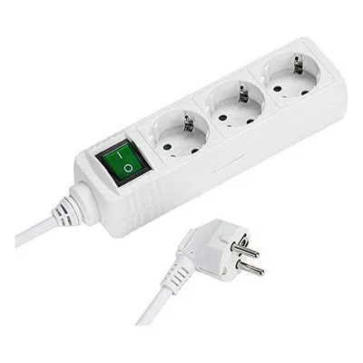 Produktbild von ViVanco™27014, 1,4 m, Drinnen, Abgewinkelt, 1,5 mm², Weiß, 3 AC-Ausgänge