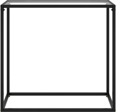 Zdjęcie produktu dla vidaXL Stolik konsola przezroczysty 80x35x75 cm szkło hartowane