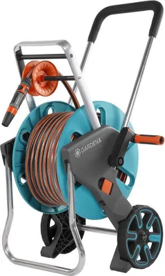 Immagine prodotto di Gardena AquaRoll L Easy Trolley a rulli Manuale Blu, grigio, arancione