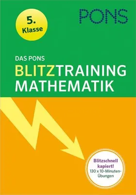 Produktbild von Das PONS Blitztraining - Mathematik 5. Klasse