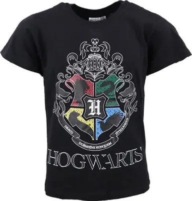 Produktbild von Harry Potter Hogwarts Jugend T-Shirt – Schwarz / 116