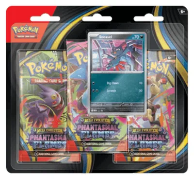 Produktbild von Pokemon Phantasmal Flames: Sneasel 3-Pack Blister