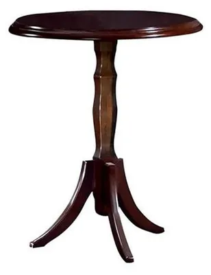 Image de Table d'appoint Table ronde Table de salon Table en bois massif Table décorative