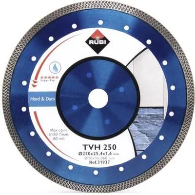 Produktbild von RUBI 31936 Diamantscheibenmaterial duro turbo viper (TVH) 200 SUPERPRO, Grau, 200 mm