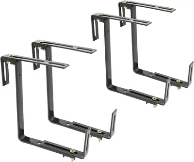 Produktbild von 4 Blumentopfhalterungen für Brüstungen und Balkonbrüstungen
