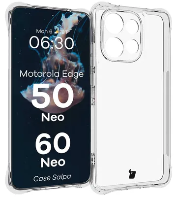 Produktbild von Flexible Handyhülle für Motorola Edge 50 Neo / 60 Neo, Bizon Case Salpa, Transparent