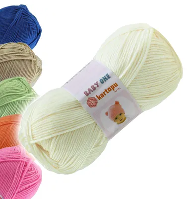 100g Strickgarn Kartopu BABY ONE Antipilling perlweiß