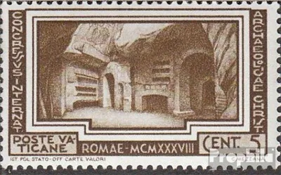 Produktbild von Briefmarken Vatikanstadt 1938 Mi 67 postfrisch Archäologiekongreß