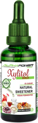 Produktbild von Xylitol Xylit Birkenzucker Glasfläschchen mit Dropper 100 ml