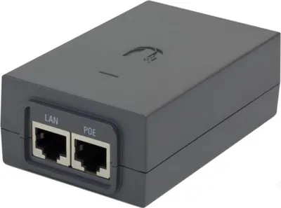 Produktbild von Ubiquiti POE-24-AF5X, Gigabit Ethernet, 10,100,1000 Mbit/s, Schwarz, 24 V, 90 - 260 V, 47 - 63 Hz