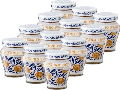 Produktbild von Food-United ZENZERO FABBRI 1905 12x230g Ingwer-Stücke aus Italien eingelegt und halb-kandiert in Sirup - ohne Aroma- Farb- & Konservierungsmittel, geeignet für Ingwer-Obstsalate oder für Cocktails-Drinks Desserts, GVO-Frei Glutenfrei & 100% natürlich