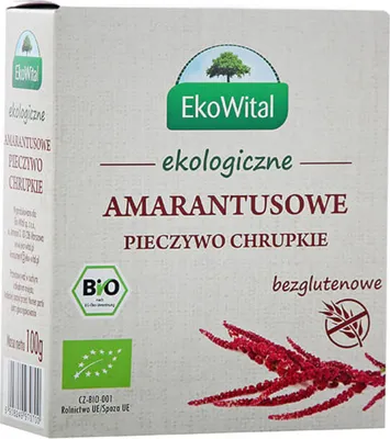 Produktbild von Amaranth Knäckebrot (Gluten-frei) 100 g EkoWital