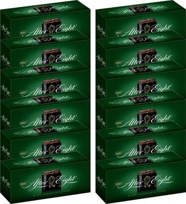 Produktbild von After Eight 21 einzeln verpackte hauchdünne Täfelchen 200g 12er Pack
