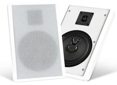 Productafbeelding van Paar wandluidsprekers met 5,25" woofer en 1,2" tweeter, wit