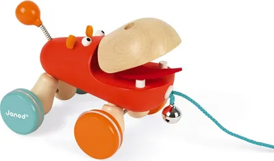 Produktbild von Janod J08239 Nachziehtier "Nilpferd" Holz
