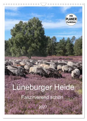 Produktbild von Lüneburger Heide - Faszinierend schön (Wandkalender 2027 DIN A3 hoch), CALVENDO Monatskalender