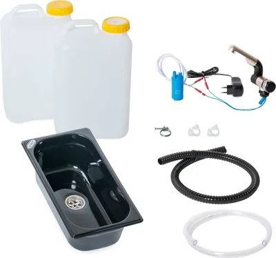 Image de 230V cuisine kit évier 325x176x100mm Barwig 19L Vito T4 T6 Peugeot inox