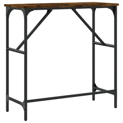 Obrázek produktu pro vidaXL Konzolový stolek Smoked Oak 75x32x75 cm Dřevěné konstrukce