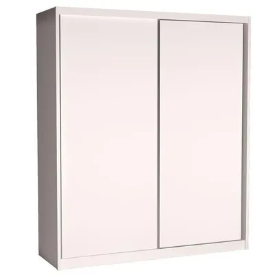 Obrázek produktu pro Šatní skříň 208 cm s posuvnými dveřmi BERLINA 1 - alpská bílá