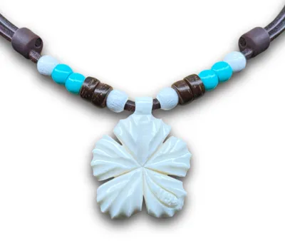 Produktbild von HANA LIMA | Handmade Damenkette Hibiskus Blüte Blumen Surfer Kette Herren
